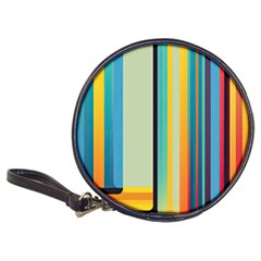 Colorful Rainbow Striped Pattern Stripes Background Classic 20-cd Wallets by Ket1n9