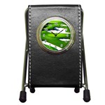 Golf Course Par Green Pen Holder Desk Clock Front