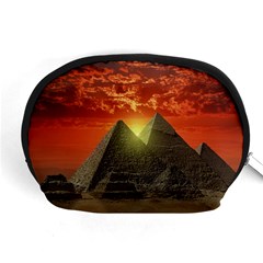 Pyramids Egypt Monument Landmark Sunrise Sunset Egyptian Accessory Pouch (medium)