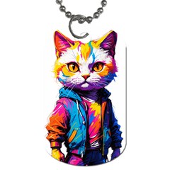 Wild Cat Dog Tag (one Side) by Sosodesigns19