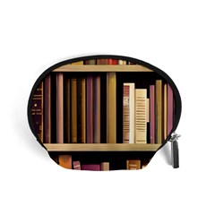 Books Bookshelves Office Fantasy Background Artwork Book Cover Apothecary Book Nook Literature Libra Accessory Pouch (small) by Posterlux