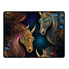 Pattern 5 Two Sides Fleece Blanket (small)