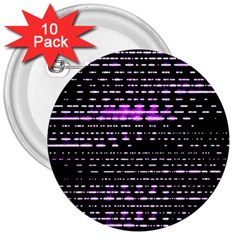 Purplestars 3  Buttons (10 Pack)  by Sparkle