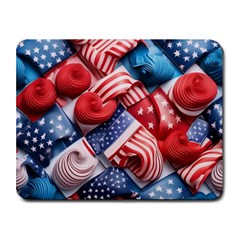 Us Presidential Election Colorful Vibrant Pattern Design  Small Mousepad by dflcprintsclothing