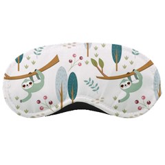 Pattern Sloth Woodland Sleep Mask by Hannah976