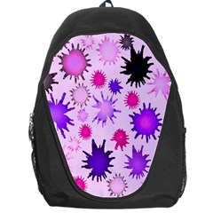 Inks Drops Black Paint Design Backpack Bag by Hannah976