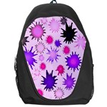 Inks Drops Black Paint Design Backpack Bag Front