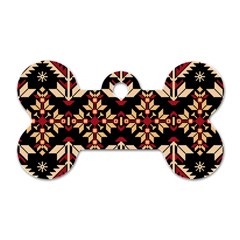 Vector Illustration Of Ukrainian Folk Seamless Pattern Ethnic Ornament Border Element Traditional Dog Tag Bone (two Sides) by Bedest