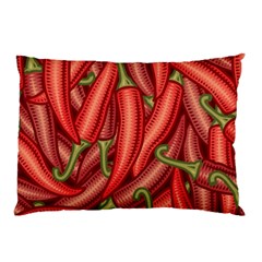 Seamless-chili-pepper-pattern Pillow Case by Ket1n9