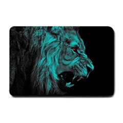 Angry Male Lion Predator Carnivore Small Doormat by Ndabl3x