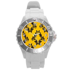 Zebra Zebra Pattern Zebra Fur Zebra Print Strip Round Plastic Sport Watch (l) by Azkajaya