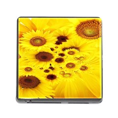 Beautiful Sunflowers Memory Card Reader (square 5 Slot)