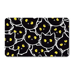 Cat Pattern Pet Drawing Eyes Magnet (rectangular) by Loisa77