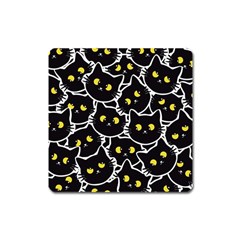 Cat Pattern Pet Drawing Eyes Square Magnet by Loisa77