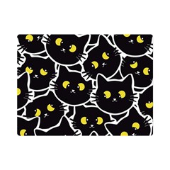 Cat Pattern Pet Drawing Eyes Premium Plush Fleece Blanket (mini) by Loisa77