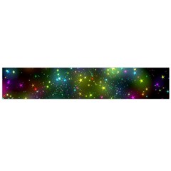 Stars Coloured Lights Background Large Premium Plush Fleece Scarf 