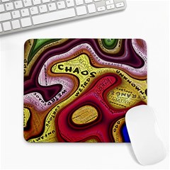 Chaos Unknown Unfamiliar Strange Large Mousepad