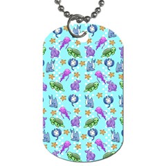 Sea Ocean Sealife Turtle Jellyfish Dog Tag (two Sides)