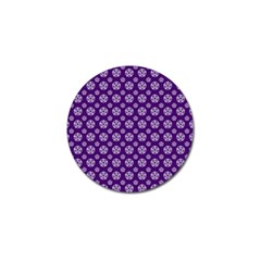 White Pentacle And Purple Pattern Golf Ball Marker (4 Pack) by cheekywitch