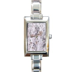 Cracked Marble Symphony Pattern Design Rectangle Italian Charm Watch