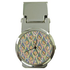 Tribal Background Boho Batik Money Clip Watches