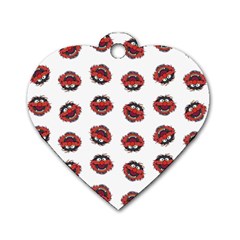 Muppets Animal Pattern Dog Tag Heart (two Sides) by Valentinaart