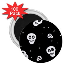 Skull Pattern 2 25  Magnets (100 Pack)  by Ket1n9