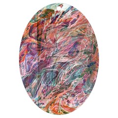 Abstract Summer Flow Uv Print Acrylic Ornament Oval