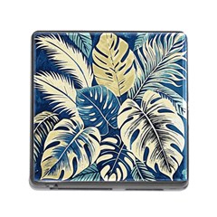 Abstract Art Tropical Leaves Memory Card Reader (square 5 Slot)