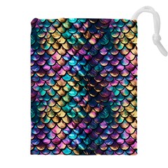 Rainbow Scales Drawstring Pouch (4xl) by zappwaits