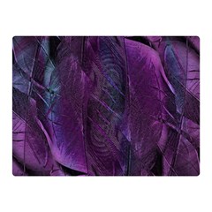 Feather Pattern Texture Form Two Sides Premium Plush Fleece Blanket (mini) by Grandong