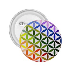 Mandala Rainbow Colorful 2 25  Buttons