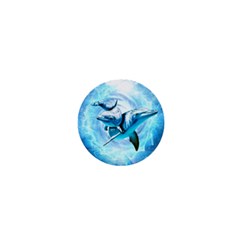 Dolphin Blue Fantasy 1  Mini Magnets by Loisa77