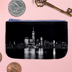 Nyc New York Skyline City Buildings Large Coin Purse by Loisa77