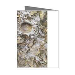 Fossilized Seashell Texture Print Design Bk Mini Greeting Cards (pkg Of 8) by dflcprintsclothing