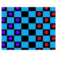 Background Pattern Geometric Game Premium Plush Fleece Blanket (medium)