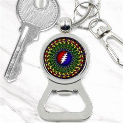 Grateful Dead Bear Pattern Bottle Opener Key Chain