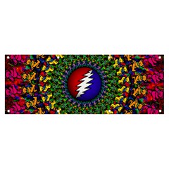 Grateful Dead Bear Pattern Banner And Sign 8  X 3 