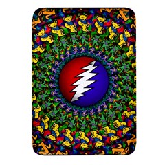 Grateful Dead Bear Pattern Rectangular Glass Fridge Magnet (4 Pack)