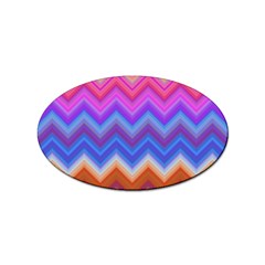 Pattern Chevron Zigzag Background Sticker (oval)