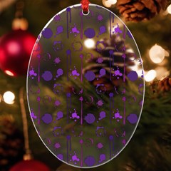 Liquid Splash Pattern Stroke Drip Uv Print Acrylic Ornament Oval by Perong