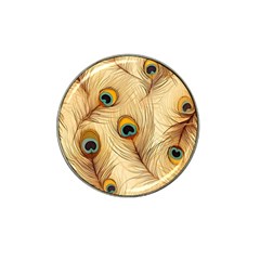 Vintage Peacock Feather Peacock Feather Pattern Background Nature Bird Nature Hat Clip Ball Marker (10 Pack) by Maspions