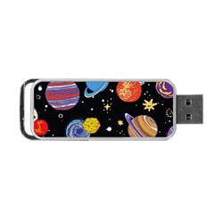 Space Galaxy Art Cute Art Portable Usb Flash (one Side)