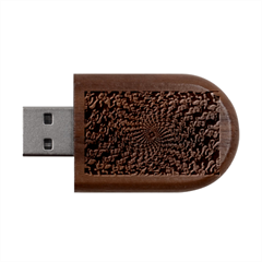 3d Grateful Dead 90 s Neon Dancing Bears Wood Oval Usb Flash Drive by Perong