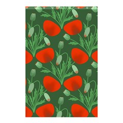 Poppy Fierce Wolf Poppies Bud Shower Curtain 48  X 72  (small)  by Perong