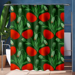 Poppy Fierce Wolf Poppies Bud Shower Curtain 60  X 72  (medium)  by Perong