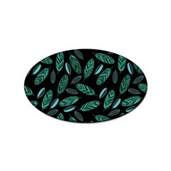 Leaves Pattern Abstract Blade Sticker (oval)