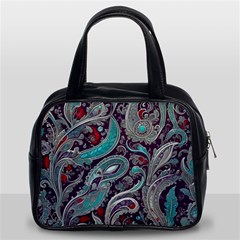 Seamless Pattern Paisley Decorative Classic Handbag (two Sides)