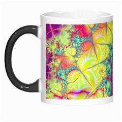 Fractal Spiral Abstract Background Vortex Yellow Morph Mug by Ket1n9