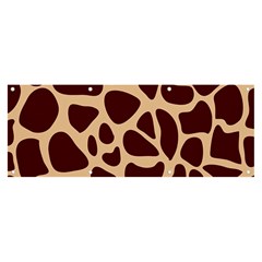 Animal Print Girraf Patterns Banner And Sign 8  X 3  by Ket1n9